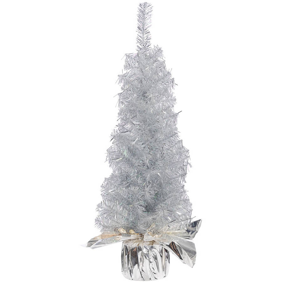 Vickerman Unlit 2' Crystal Silver Artificial Christmas Tree Walmart