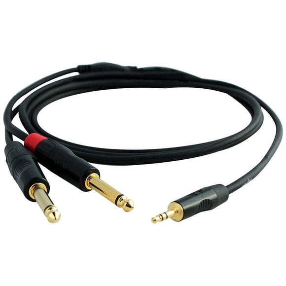 Cable Digiflex HIN-1K-2P-6 1/8 - Stéréo 1/4 6 Pieds