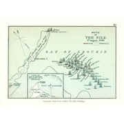 Egypt Nile Battle 1798 - Gardiner 1902 - 23.00 x 32.17 - Matte Canvas