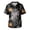 Yellow_003, variant on Domuza Halloween Scrub Shirts for Men Novelty Horror Print V-Neck Short Sleeve Nursing Uniform Shirts Comfy Soft Relaxed Fit Medical Scrub Tops 4XL