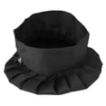 thumbnail image 4 of Gorro Chef para Camarero Hotel Gorro Tela para Pastelería Gorro Seta Plisado para Hombres Y Mujeres Gorro Chef Ajustable Con Banda Elástica (negro), 4 of 7