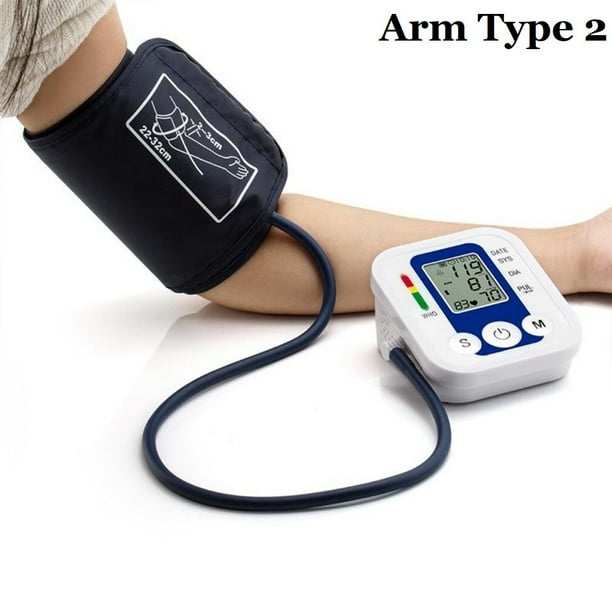 Monitor de presión arterial Digital médico para muñeca, tensiómetro, tonómetro, esfigmomanómetro automático, medidor de pulso y frecuencia cardíaca