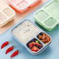 thumbnail image 1 of Microwaveable Leakproof Separate Bento Box Lunch Box, Food Container Storage Box Outdoor Fishing Camping Home Kitchen Accessories, 1 of 4