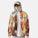 thumbnail image 2 of Balery Cute Cloud Pomeranian Sudadera ligera de manga larga con capucha y protección solar UPF 50+ para hombre y mujer, ideal para pesca y running-Small, 2 of 7