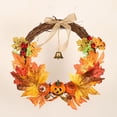 thumbnail image 3 of Decoraciones de Halloween 2024 Decoración de pared Fiesta interior al aire libre Corona de Halloween Campana Colgante de pared Cara de fantasma Decoración de hoja de arce (Compr(Compre 2 y ahorre 10%), 3 of 9