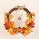 thumbnail image 3 of Compre 2 y consiga un 10% de descuento Halloween Wreath Bell Wall Hanging Ghost Face Maple Leaf Decoration, 3 of 5