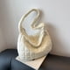 thumbnail image 5 of Bolso Mujer Abajo Satchel Casual Sólido Messenger Trabajo Viaje Blanco, 5 of 8