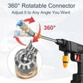 thumbnail image 2 of Quick Pivoting Coupler Attachment+7 Pressure Washer Nozzle Tips,1/4 Inch Quick Connector with 360 Rotation Angle, 2 of 5