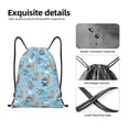 thumbnail image 4 of Bingfone Cute Animals Surfers Drawstrings Backpacks Bags for Men Women Gym Drawstrings Bag-Small, 4 of 6