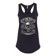 thumbnail image 2 of Lucky 7 Live to Ride Bikes Booze Broads USA Est 1903 | Womens Fashion Jersey Racerback Tank Top, Black, Small, 2 of 4