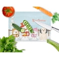 thumbnail image 2 of Caroline's Treasures Merry Christmas Carolers Lowchen Glass Cutting Board Large, 2 of 2