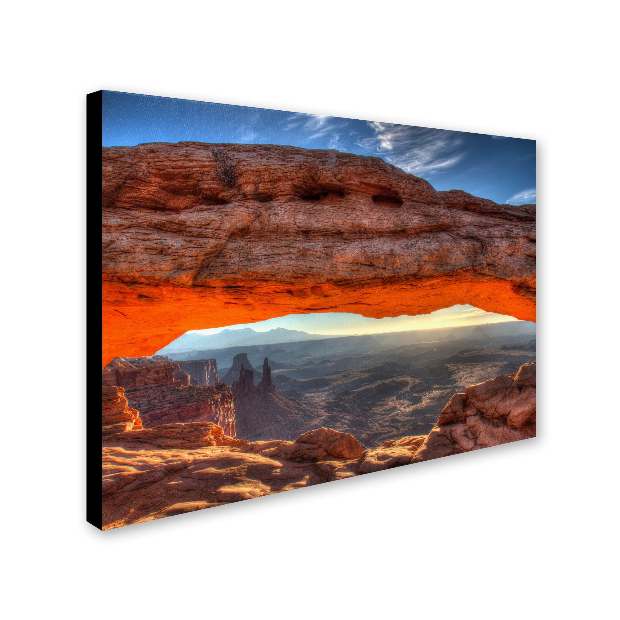 Trademark Fine Art "Mesa Arch Sunrise" Canvas Art by Pierre Leclerc