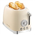 thumbnail image 1 of Savania 2-Slice Stainless Steel Wide Slot Vintage Bread Toaster…, 1 of 6