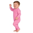 thumbnail image 7 of Baby Infant Onesies Soft Cotton Knit Bodysuit Toddlers Newborn Clothes 3M-18M Long Sleeve Button Up Rompers (6-9 Months, Hot Pink), 7 of 7