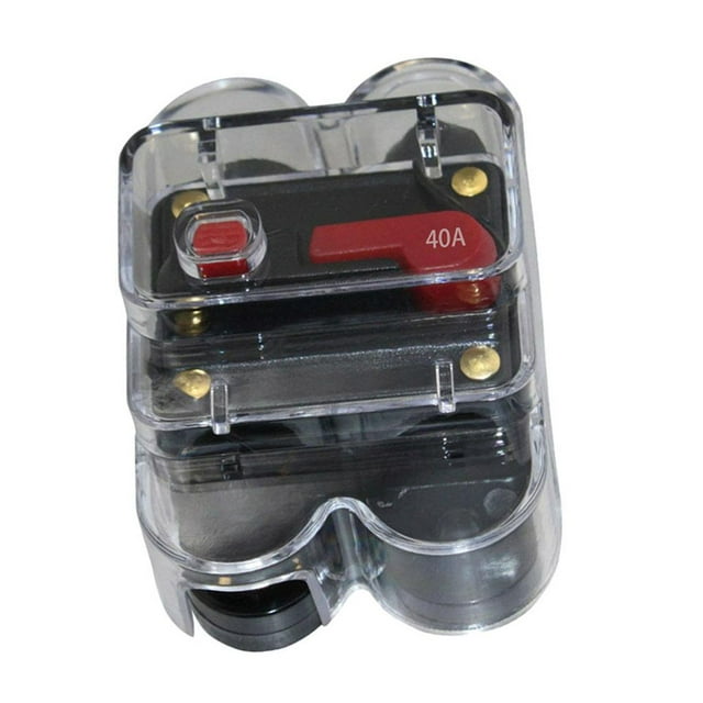 Esquirla Car Stereo Inline Circuit Breaker Fuse 40AMP 40A DC12V Audio w/ Waterproof Cover