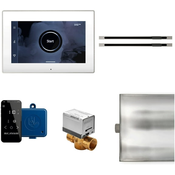 Mr Steam Xbtlrxl Xbutler Max Linear Steam Shower Control Package - White