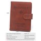 thumbnail image 3 of Funda para pasaporte, funda para tarjetas de pasaporte de viaje, funda tipo billetera, soporte para documentos de viaje multifunción, Funda de cuero PU, 3 of 5