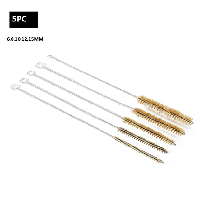Stainless Steel Cylinder Wire Tube Pipe Cleaning Brush Thread For Polish Clean A