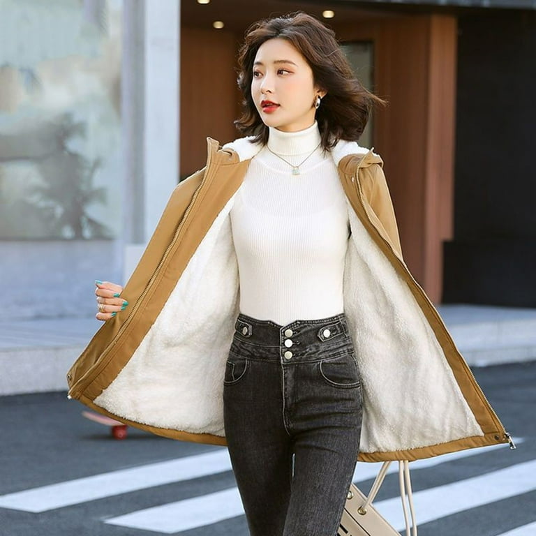 Xihbxyly Coat with Hood for Women Women s Comfy Stylish Stitching
