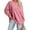 Pink, variant on Tumotour Pullover Sweatshirt For Women Solid Color Crew Neck Long Sleeve Sweatshirts Oversized 2024 Trendy Y2K Pullover Tops