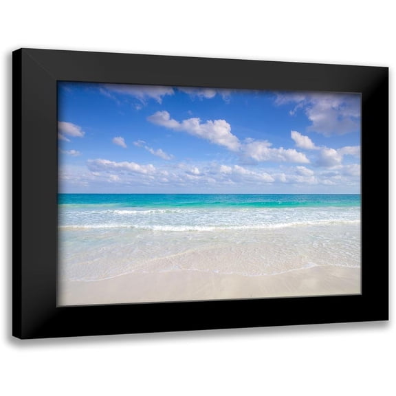 Frank, Assaf 14x12 Black Modern Framed Museum Art Print Titled - Cancun beach-Mexico