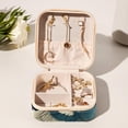 thumbnail image 6 of Wolf Travel Portable Square Jewelry Box for Rings Earrings Necklaces Bracelets Girls Women Display Case Holder Organizer Stand Storage Box, 6 of 6