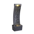 thumbnail image 1 of Teamson Home Fontaine à Eau Lumières LED Décoration de Jardin Extérieur Patio Courbé, 1 of 8