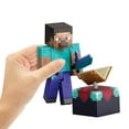 thumbnail image 6 of Minecraft Diamond Level Steve Action Figure, 3 Accessories, 5.5-in Collector Scale, 6 of 7