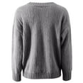 thumbnail image 5 of Arlun V-Neck Sweaters for Women Soft Long Sleeve Versatile Knitted Sweater Casual Loose Fit Solid Color Drop Shoulder Pullover Tops Autumn and Winter Going out Clothes GY1 M, 5 of 5
