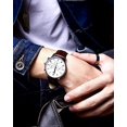 thumbnail image 5 of Correa de reloj de cuero de cocodrilo genuino Reloj de repuesto Correa de liberación rápida Impermeable 10 colores 13 tamaños para hombres y mujeres Hebilla para elegir, 5 of 5