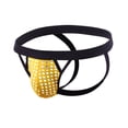 thumbnail image 2 of USNSM Men's Jockstrap Mesh Underwear Fashion Thongs Fishnet Wide Belt Athletic Supporter Sport Jockstrap Underwear Yellow L, 2 of 3