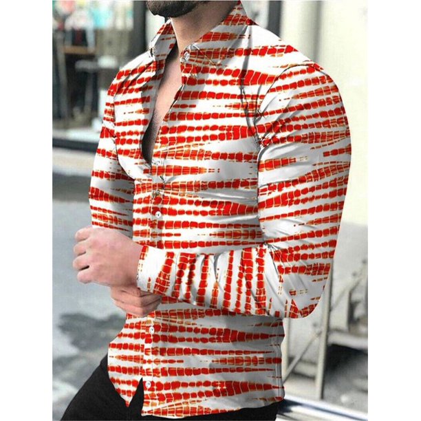 Camisa con botones para hombre , diseño creativo, de lujo, para fiesta, informal, de moda, de manga larga, deportiva, suave, ligera y cómoda