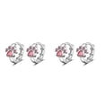 thumbnail image 3 of Pendientes de cobre Qarigey 1 par joyería de moda accesorio DIY Rosa 2Conjunto, 3 of 6