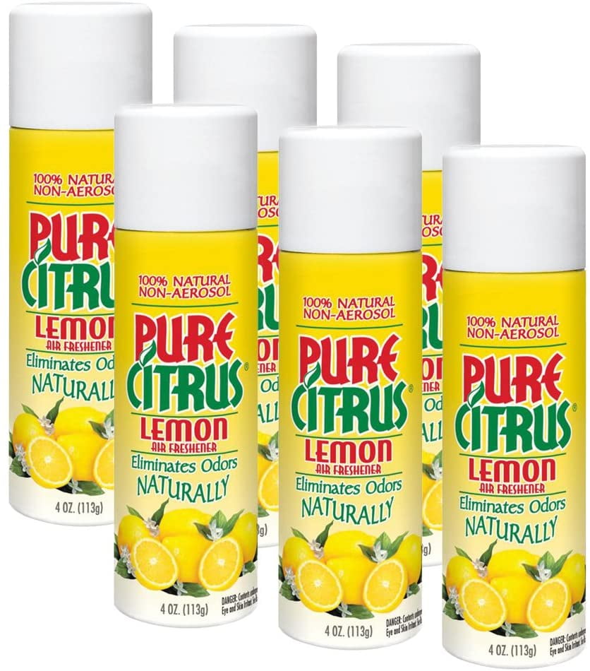 Pure Citrus Spray 4 Oz. Air Freshener 6PACK with A 4Leaf Clover Car