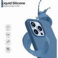 thumbnail image 5 of Entronix Silicone Soft Case Designed for iPhone 14 Pro Max Shockproof Durable Slim Fit, Aqua, 5 of 6