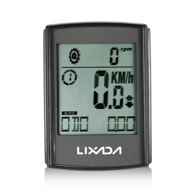 Velocímetro Lixada multifuncional 3-en-1 sin hilos del LCD ciclo de la bicicleta del ordenador con l Lixada Velocímetro