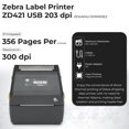 thumbnail image 2 of Impresora de etiquetas Zebra ZD421 Direct Thermal USB 203dpi, 2 of 8