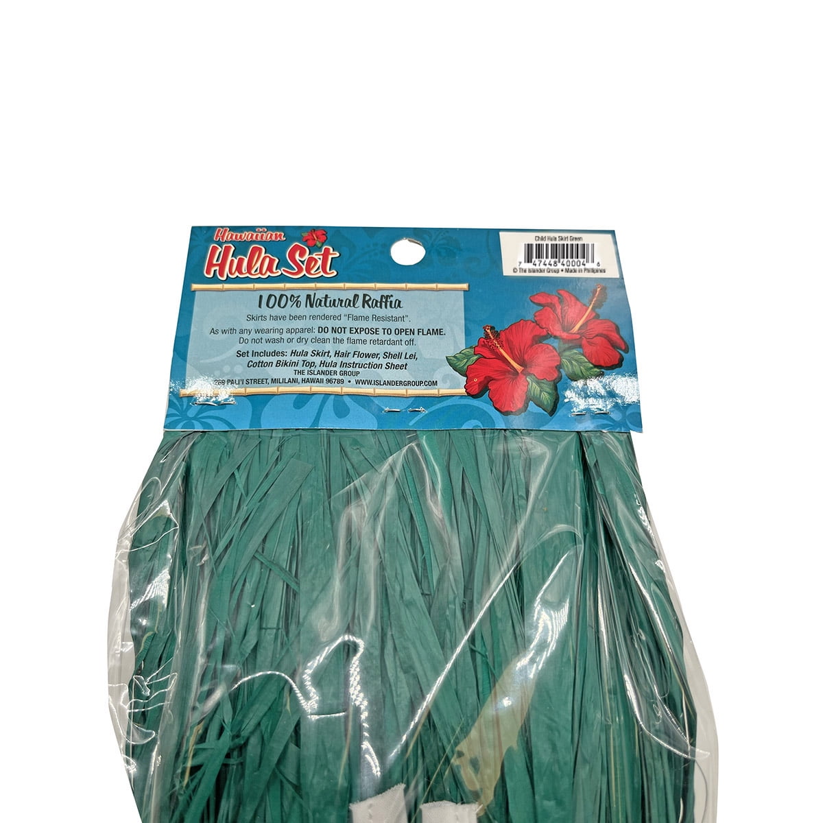 The Islander Group Green Child Hawaiian Hula Set