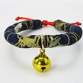 thumbnail image 2 of Collar para perros y gatos con estampado, pajarita desmontable y cascabel: collar ajustable para mascotas de tamaño mediano, 2 of 2