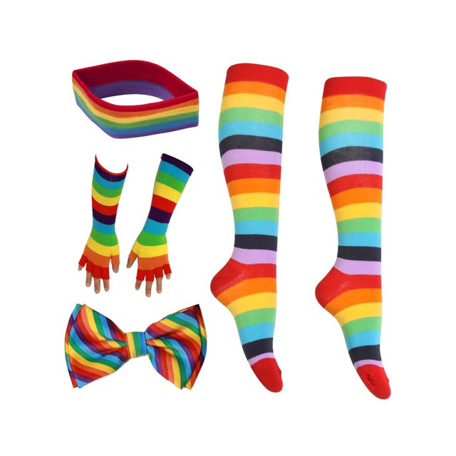 Gravity Threads LGBTQ Pride Rainbow Fingerless Gloves Pride Kits - HB Set A