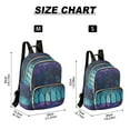 thumbnail image 2 of FORMRS Mini Backpack Purse for Women Quilted Travel Daypack Casual Shoulder Bag, Purple Moonlight Forest, 2 of 7