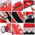 thumbnail image 3 of Pet Backpack Pet Portable Backpack Pet Travel Backpack Transparent Breathable Space Capsule, Red, 3 of 5