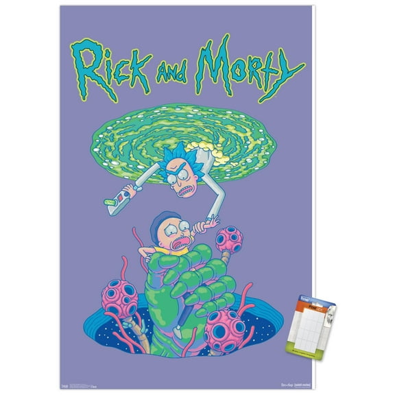 Rick And Morty - Portal Fall Wall Poster, 22.375" x 34"