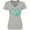 Athletic Heather, variant on Inktastic Teal Heart With Paw Print Women's V-Neck T-Shirt