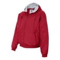 thumbnail image 2 of HOODED TAFFETA JKT/FLC LD RED M, 2 of 5