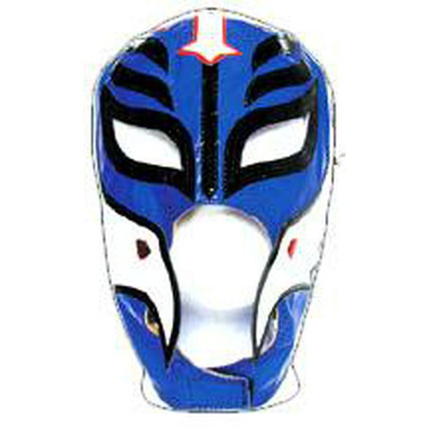 Wwe Wrestling Rey Mysterio Replica Mask Youth Navy Blue With White Accent Walmart Com Walmart Com