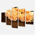 thumbnail image 2 of Roses on Wooden Surface Photo - Floral Canvas Art Print, 2 of 3