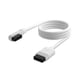 thumbnail image 1 of Cable Corsair iCue Link Slim, 600 mm, recto y delgado 90°, color blanco, 1 of 5