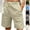 Gray, variant on Abomasnow Men's Big & Tall Cotton Linen Shorts 7" Casual Elastic Waist Drawstring Classic Outdoor Shorts for Workout Athletic Gym