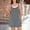 Gray, variant on Women's Solid Color Romper Adjustable Spaghetti Strap Backless Side Pockets Casual Summer with Pleated White